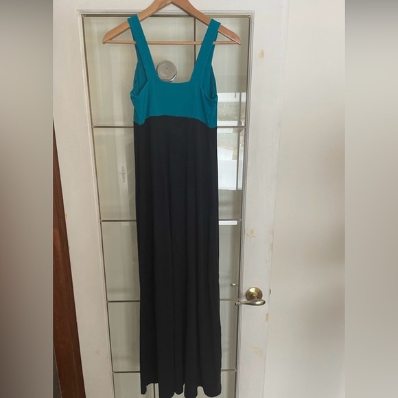 Ann Taylor Women’s Teal & Navy Maxi Dress - Picture 2 of 4